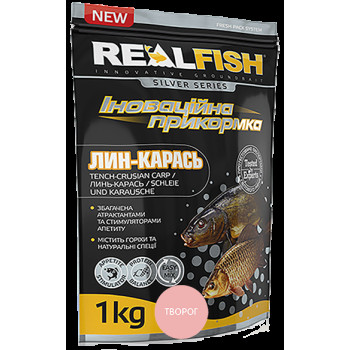 Прикормка RealFish Лінь-Карась Сир 1кг