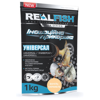 Прикормка RealFish Універсал Ваніль-Карамель 1кг