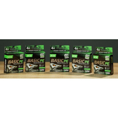 Шнур рибальський Select Basic PE 150м (салат.) 0.12мм