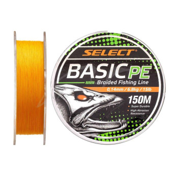 Шнур рибальський Select Basic PE 150м (оранж.) 0.12мм