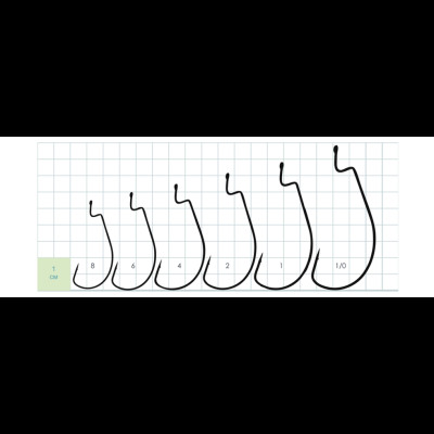 Гачки Gurza SHANK EWG LE K-3302 №1 / 0