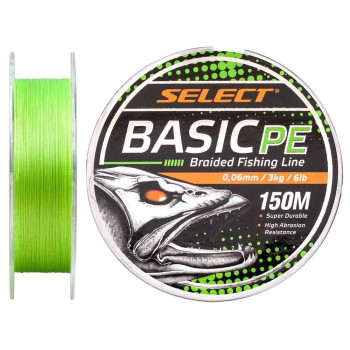 Шнур рибальський Select Basic PE 150м (салат.) 0.08мм