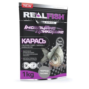Прикормка RealFish Карась Чебрец-Чеснок 1кг