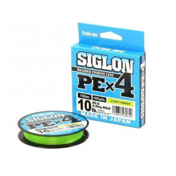 Шнур Sunline Siglon PEх4 150м # 0.5 / 0.121мм (салат.)
