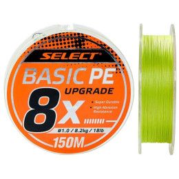 Шнур Select Basic PE 8x 150м салат. # 1.0 / 0.14мм