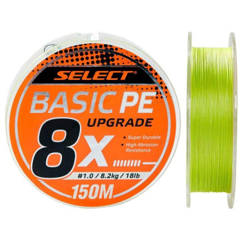 Шнур Select Basic PE 8x 150м салат. # 1.0 / 0.14мм
