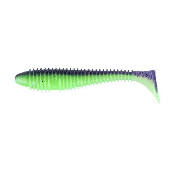 Силікон Keitech Swing Impact FAT 3.8" 1шт. PAL#06 Violet Lime Belly