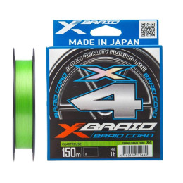 Шнур YGK X-Braid Braid Cord X4 150м #0.4/0.104мм (салат.)