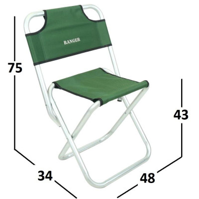 Стілець складний Ranger Sula Alum 120кг