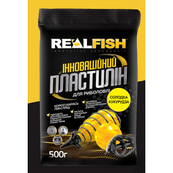 Пластилін Real Fish 500г Кукурудза
