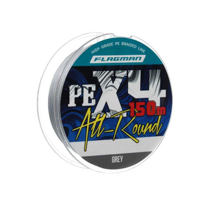 Шнур Flagman All-Round PE X-4 Grey 150м 0,14мм