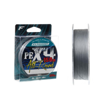 Шнур Flagman All-Round PE X-4 Grey 150м 0,26мм