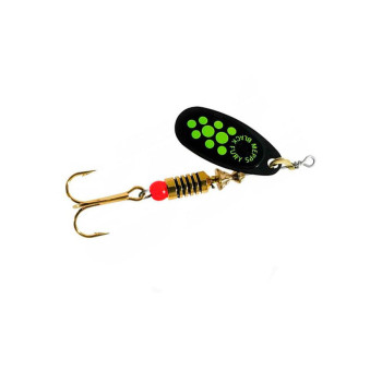 Блешня-вертушка Mepps Black Fury Black/Green №3 6,5г