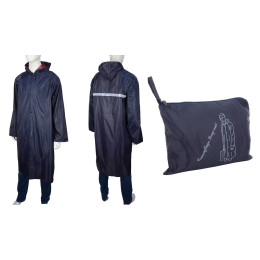 Плащ-дощовик із плащової тканини з сумкою 3XL