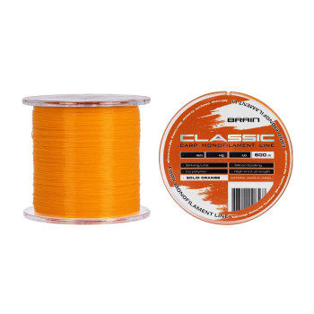 Волосінь тонуча з силіконовим покриттям Brain Classic Carp Line 600м 0,3мм