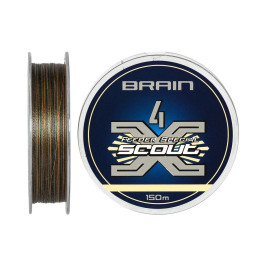 Шнур тонучий Brain Scout 4X 150м Camo 0,163мм