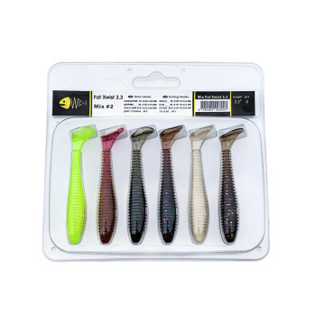 Силікон Wist Fat Xwist Boost 3,3" 6шт. Mix #2