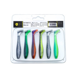 Силікон Wist Fat Xwist Floating 3,3" 6шт. Mix #4