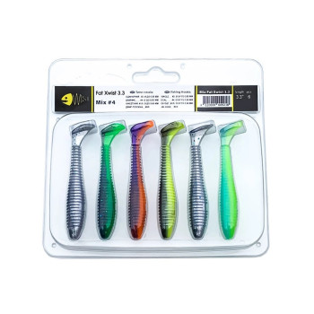 Силікон Wist Fat Xwist Floating 3,3" 6шт. Mix #4