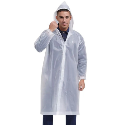 Плащ-дощовик на кнопках EVA 130г 2XL білий