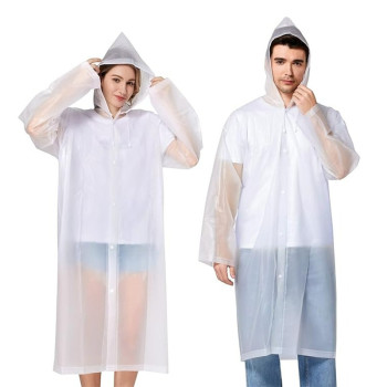 Плащ-дощовик на кнопках EVA 130г 2XL білий