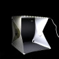 Фотобокс з LED підсвічуванням від USB, 24х23х22см, чорний/білий фон