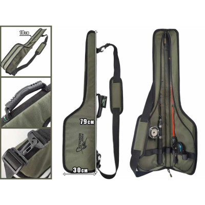 Чохол для зимових та бортових вудок з котушкою ПрофМонтаж Ice Hunter 79см