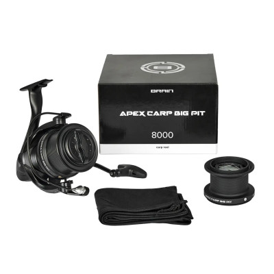 Котушка Brain Apex Carp Big Pit 8000 4.1:1 6+1BB (2 шпулі, мілка + глибока)