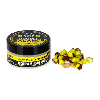 Бойли Brain Double Balance 8+6х10мм Кукурудза + Тигровий горіх