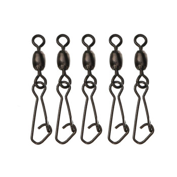 Застібка з вертлюгом Feeder Hooked Snap Link Swivels 5шт. L