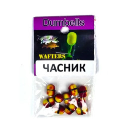Міні бойли плаваючі ультрафіолетові пилящі Wafters-Dumbells UV Fluo 7X10мм Часник
