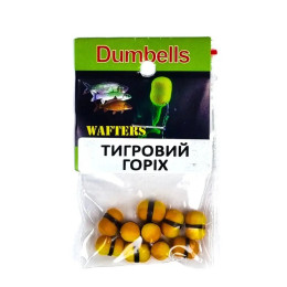 Міні бойли плаваючі ультрафіолетові пилящі Wafters-Dumbells UV Fluo 7X10мм Тигровий горіх