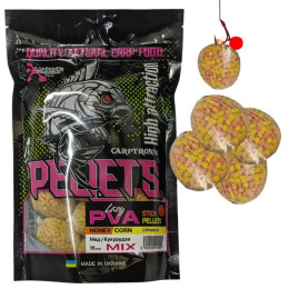 ПВА стіки готові Carptronik Lazy PVA 15шт. 3мм Мед-Кукурудза