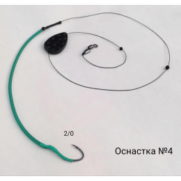 Снасть на сома №4 на 1 гачок, 60г