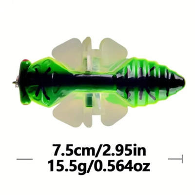 Воблер Offset Цикада з лопатями, 7,5см 15,5г 0м col. 02