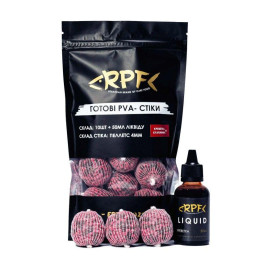 ПВА стіки готові PRF 10шт. + ліквід Креветка-Полуниця