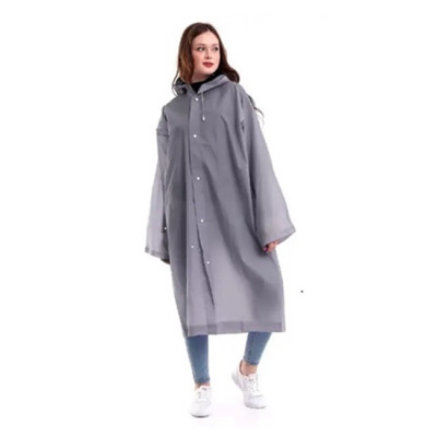 Плащ-дощовик на кнопках EVA 130г 2XL Сірий