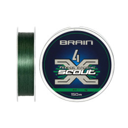 Шнур тонучий Brain Scout 4X 150м 0,163мм