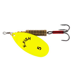 Блешня-оберталка X-Fish Stark №5 14г Nikel UV lime