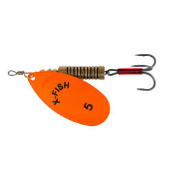 Блешня-оберталка X-Fish Stark №5 14г Nikel UV orange