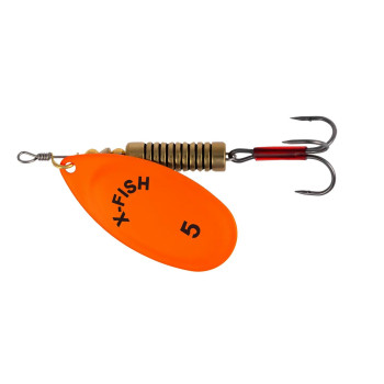 Блешня-оберталка X-Fish Stark №5 14г Nikel UV orange