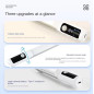 Лампа LED акумуляторна USB з датчиком руху, магнітом та дисплеєм