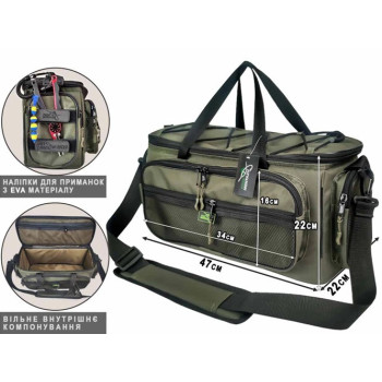 Сумка рибальська універсальна Проф-Монтаж Lures&Rigs 47х22х22см