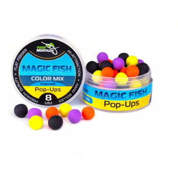 Бойли плаваючі ПрофМонтаж POP UPS 8мм Рибний Color mix