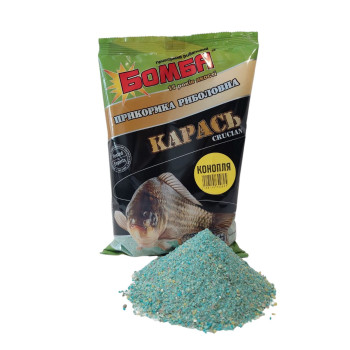 Прикормка Бомба Карась Конопля