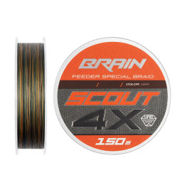 Шнур тонучий Brain Scout 4X 150м Camo 0,183мм