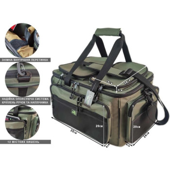 Сумка рибальська універсальна Проф-Монтаж Big Carp 55L 55х35х30см