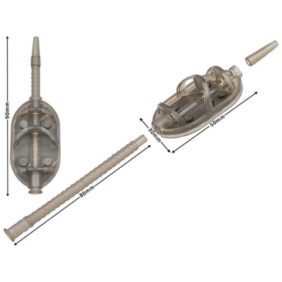 Годівниця флет розбірна швидкознімна Проф-Монтаж QTS Fast Flat Feeder M 30г