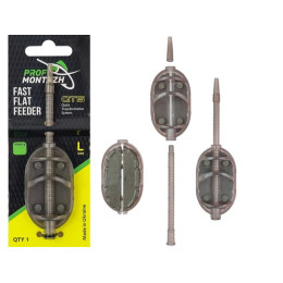 Годівниця флет розбірна швидкознімна Проф-Монтаж QTS Fast Flat Feeder L 30г